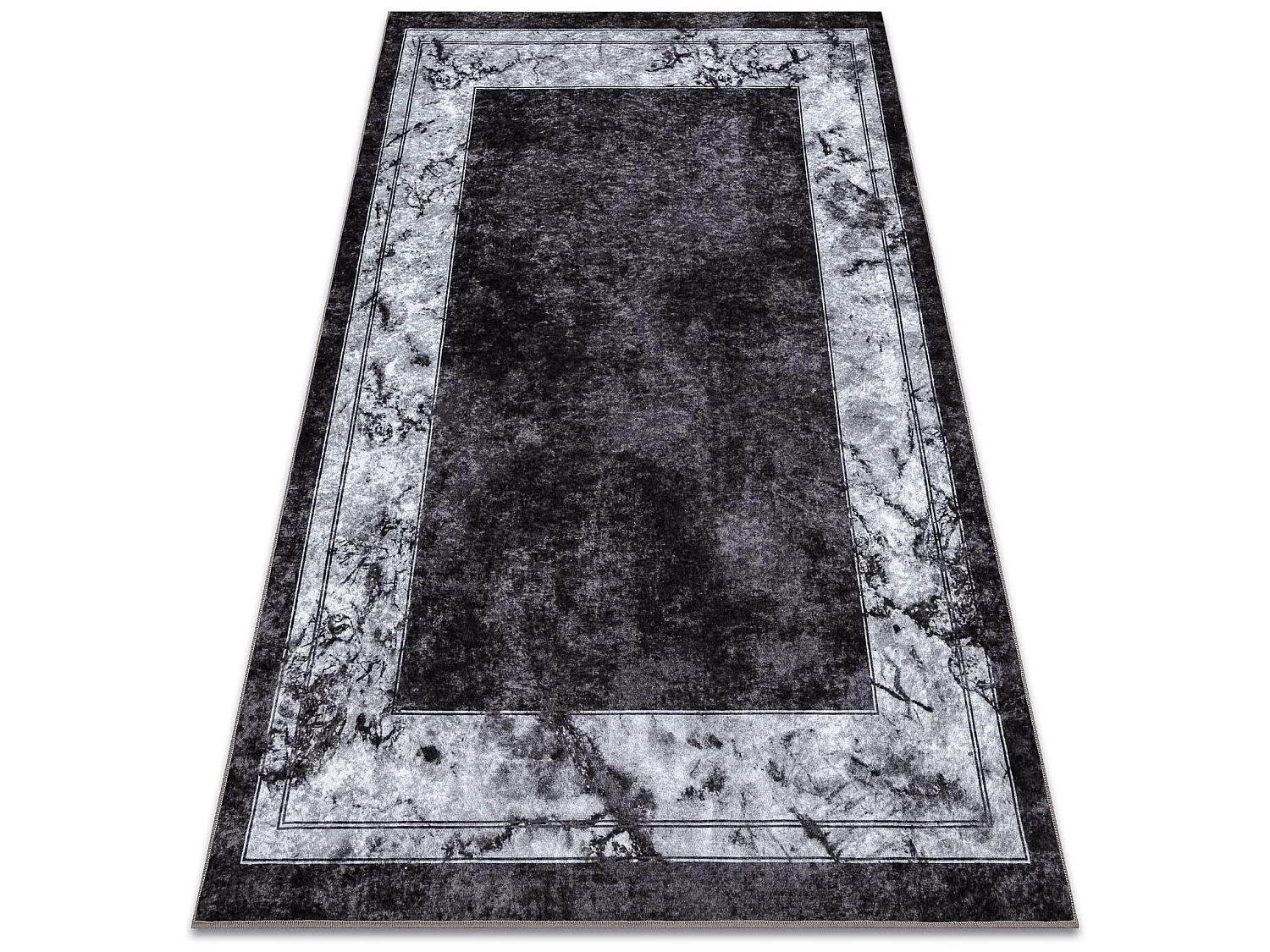 MIRO 51813.805 tapijt wasbaar Kader, marmer antislip - creme / grijs 160x220 cm