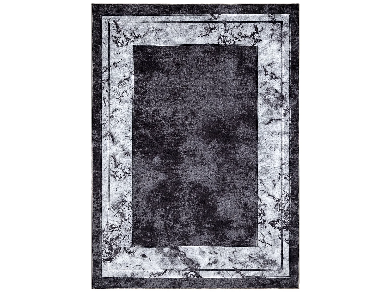 MIRO 51813.805 tapijt wasbaar Kader, marmer antislip - creme / grijs 160x220 cm