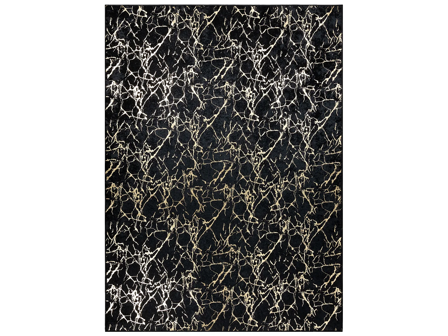 Tapis lavable MIRO 11111.2106 Marbre, glamour antidérapant - noir / o 160x220 cm