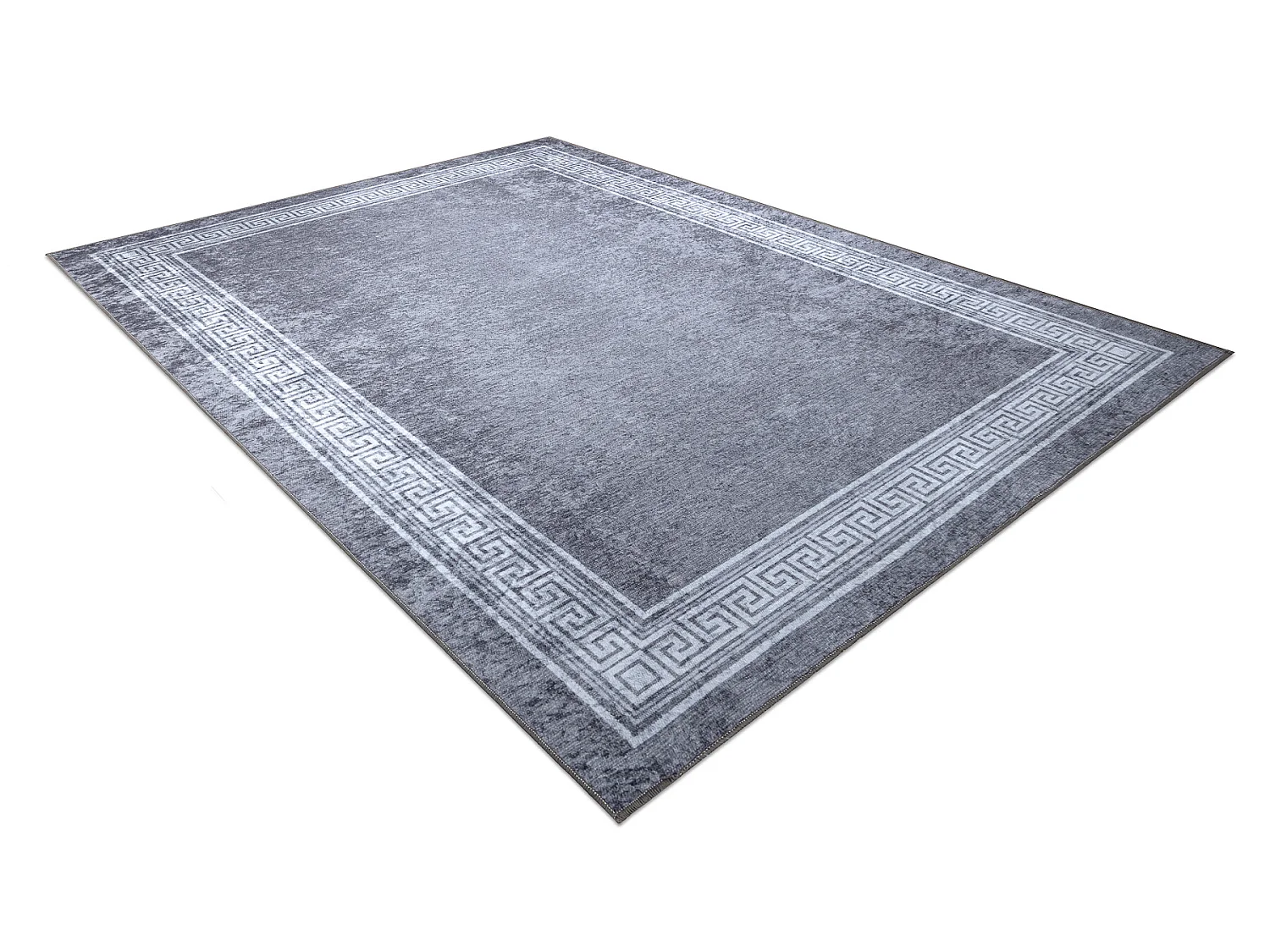 MIRO 51317.807 tapijt wasbaar Kader, grieks antislip - grijs 160x220 cm