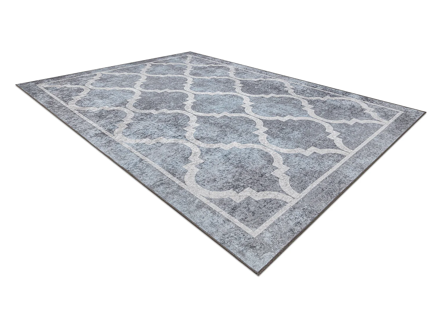 Tapis lavable MIRO 51639.805 Treillis antidérapant - gris 80x150 cm