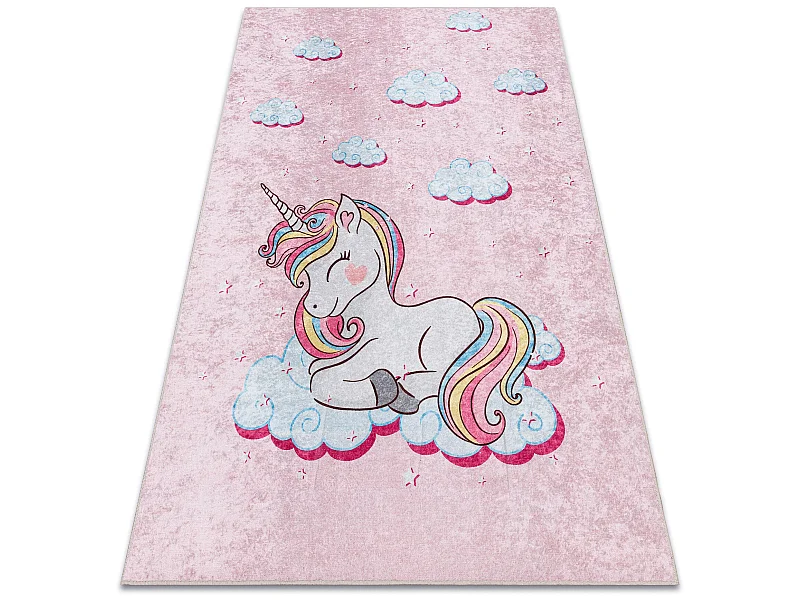 Tapis lavable JUNIOR 51855.804 Licorne, nuages pour les enfants antid� 200x290 cm