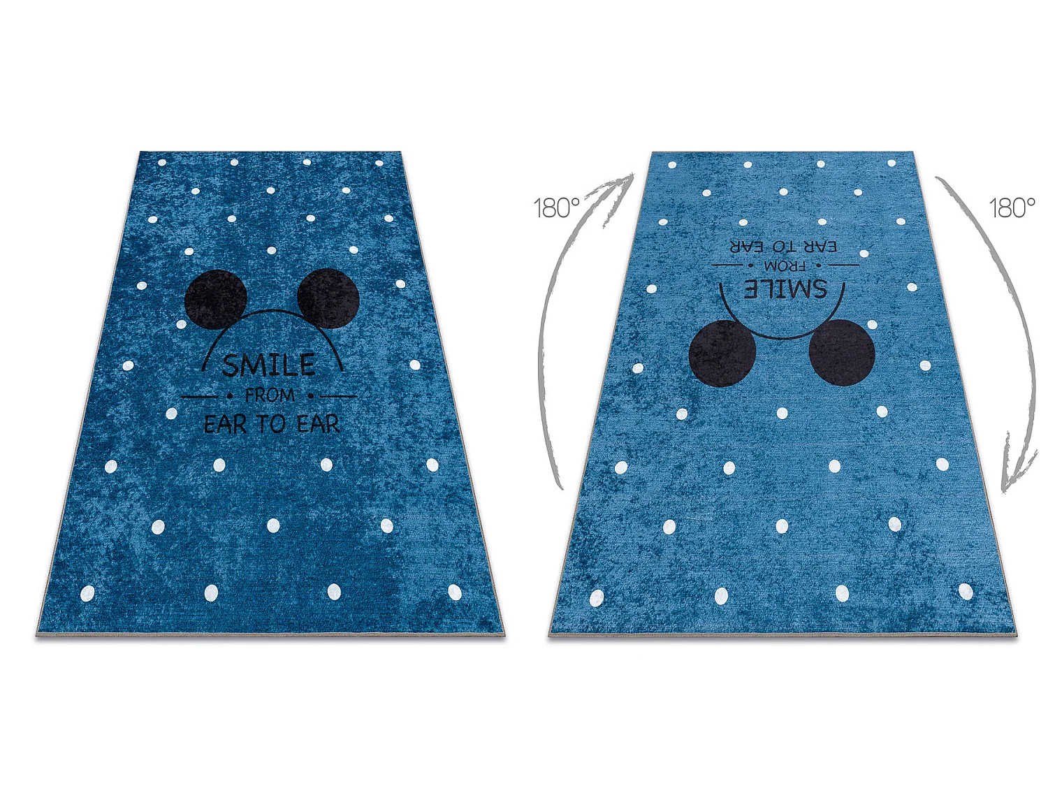 Tapis lavable JUNIOR 52244.801 Mickey la souris pour les enfants antid 200x290 cm