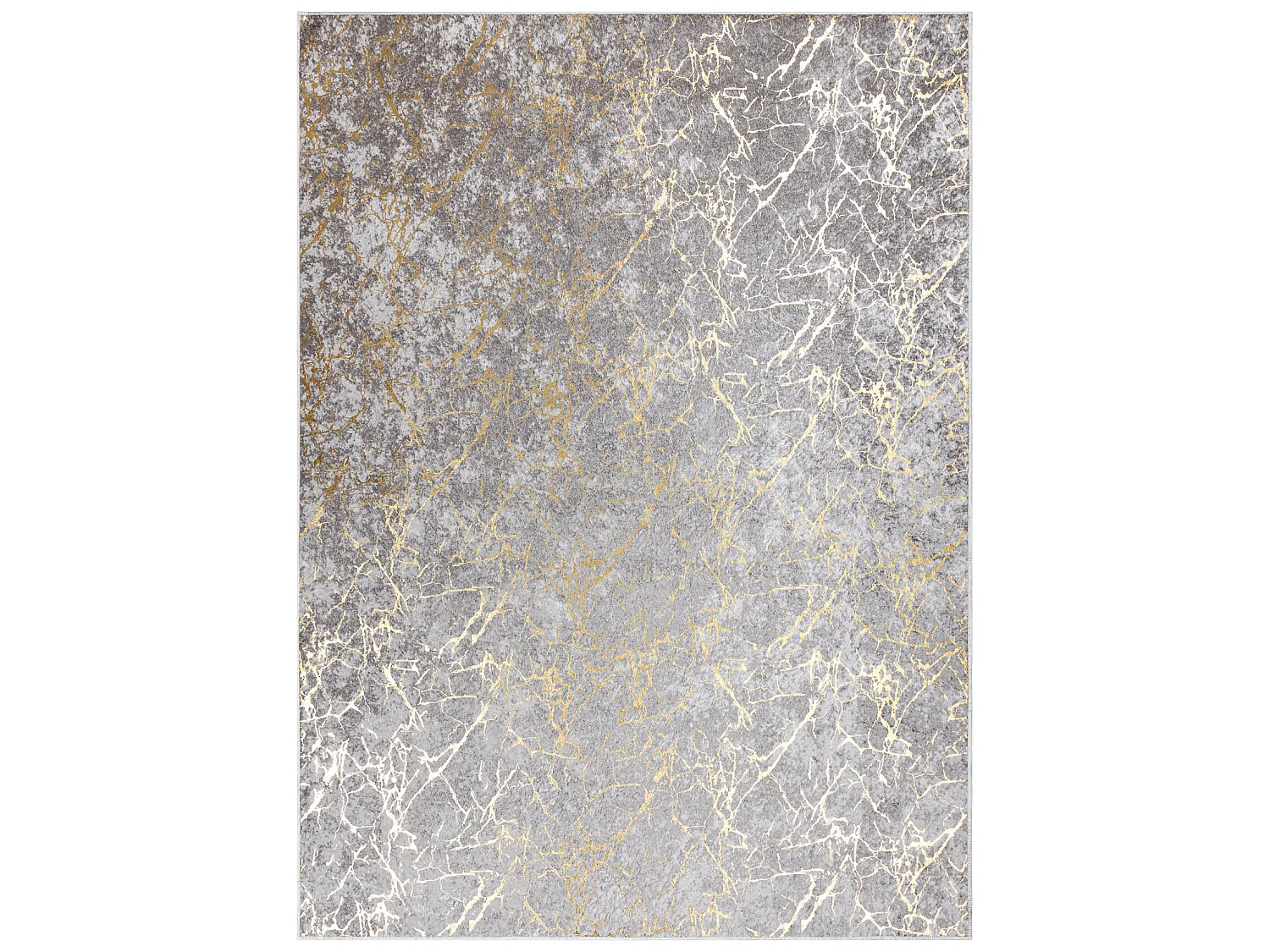 MIRO 11111.2107 Waschteppich Marmor, glamour Anti-Rutsch - hellgrau /  140x190 cm