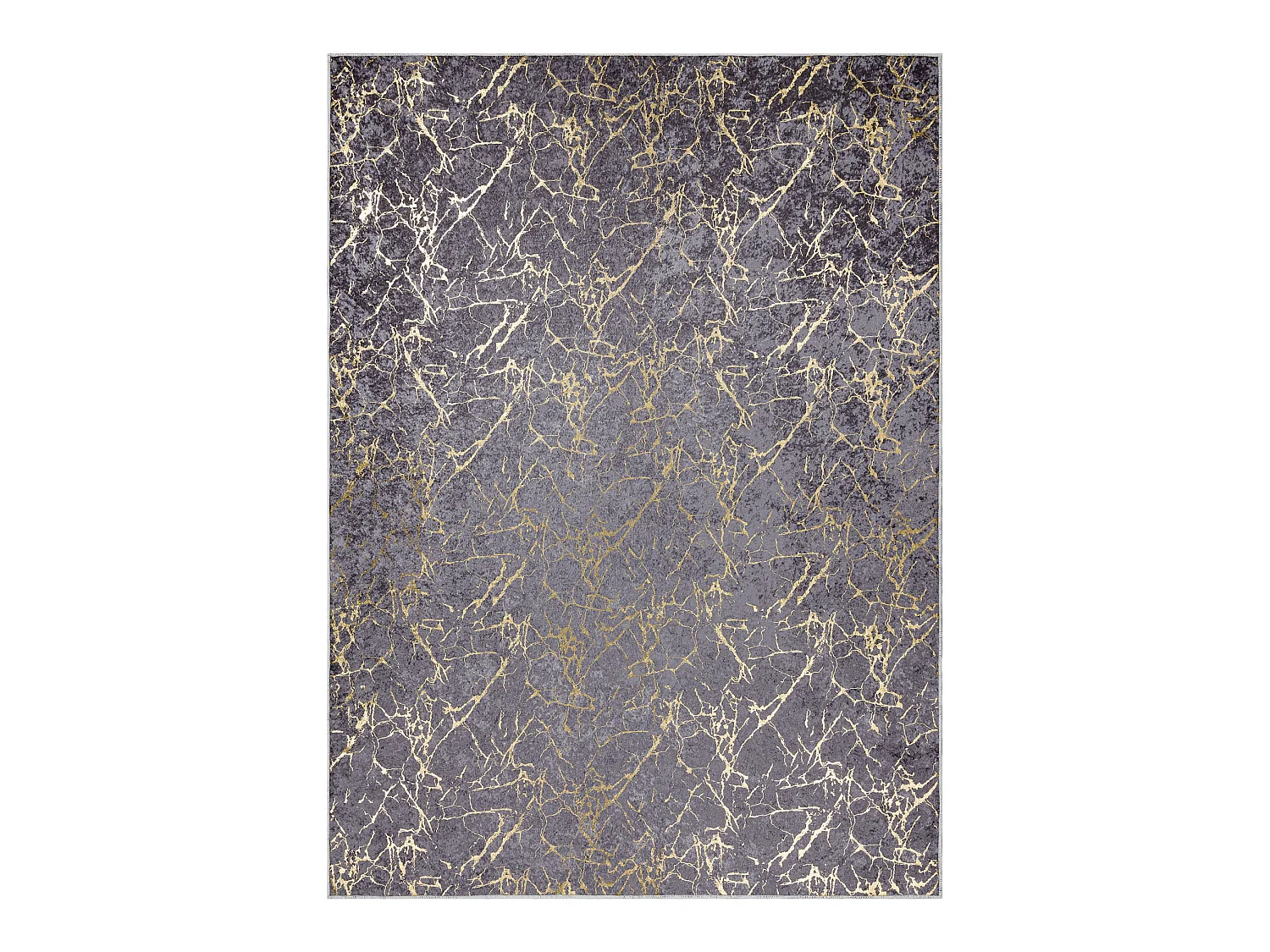 MIRO 11111.2103 tapijt wasbaar marmer, glamour antislip - donker grijs 200x290 cm