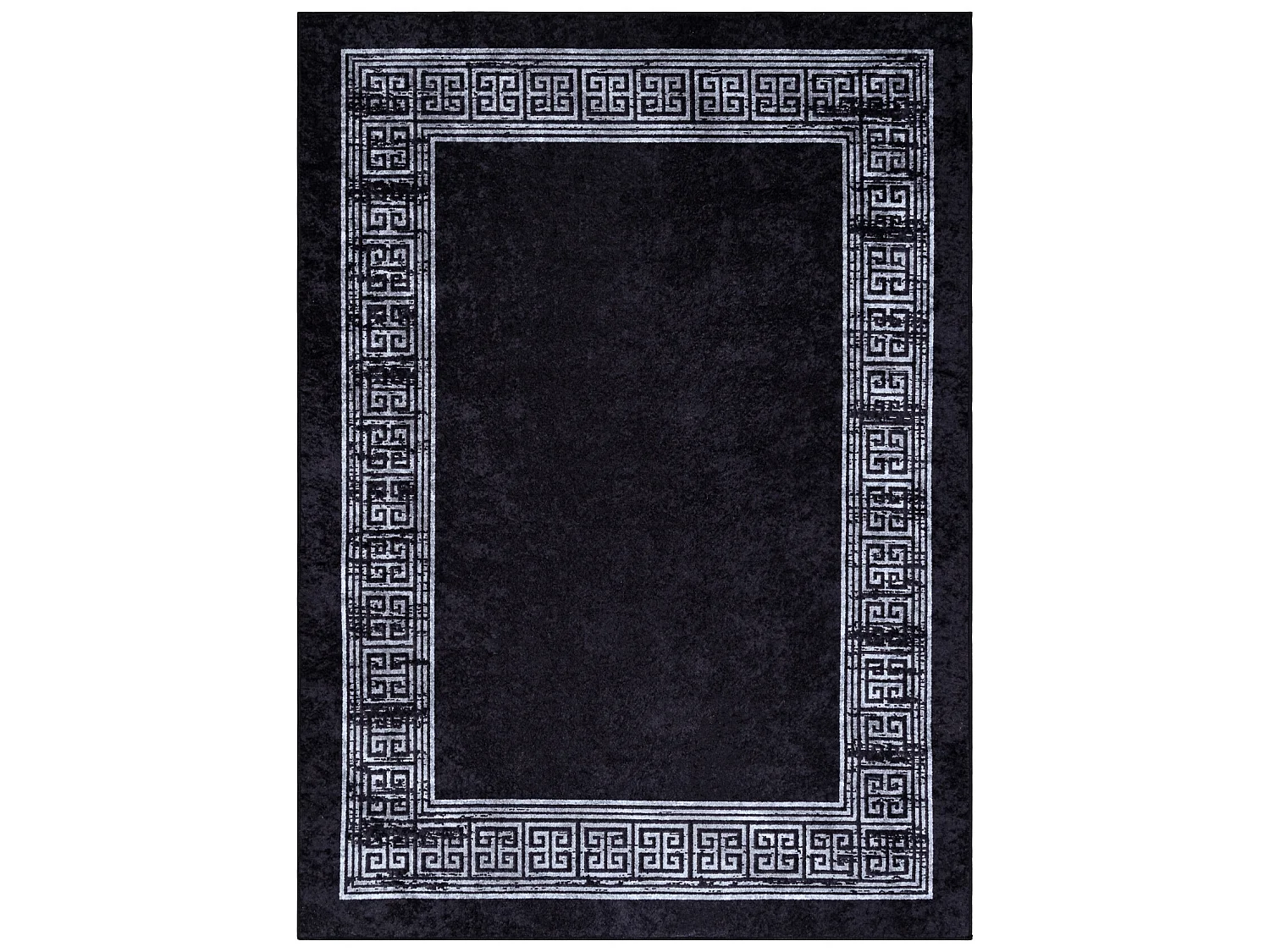 Tapis lavable MIRO 51223.807 Marbre, grec antidérapant - noir / blanc 160x220 cm