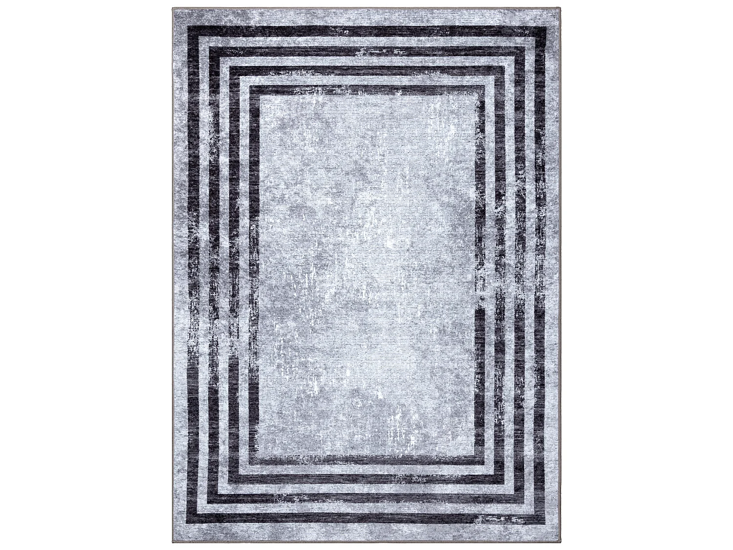 MIRO 51325.805 tapijt wasbaar geometrisch, kleur antislip - grijs 80x150 cm