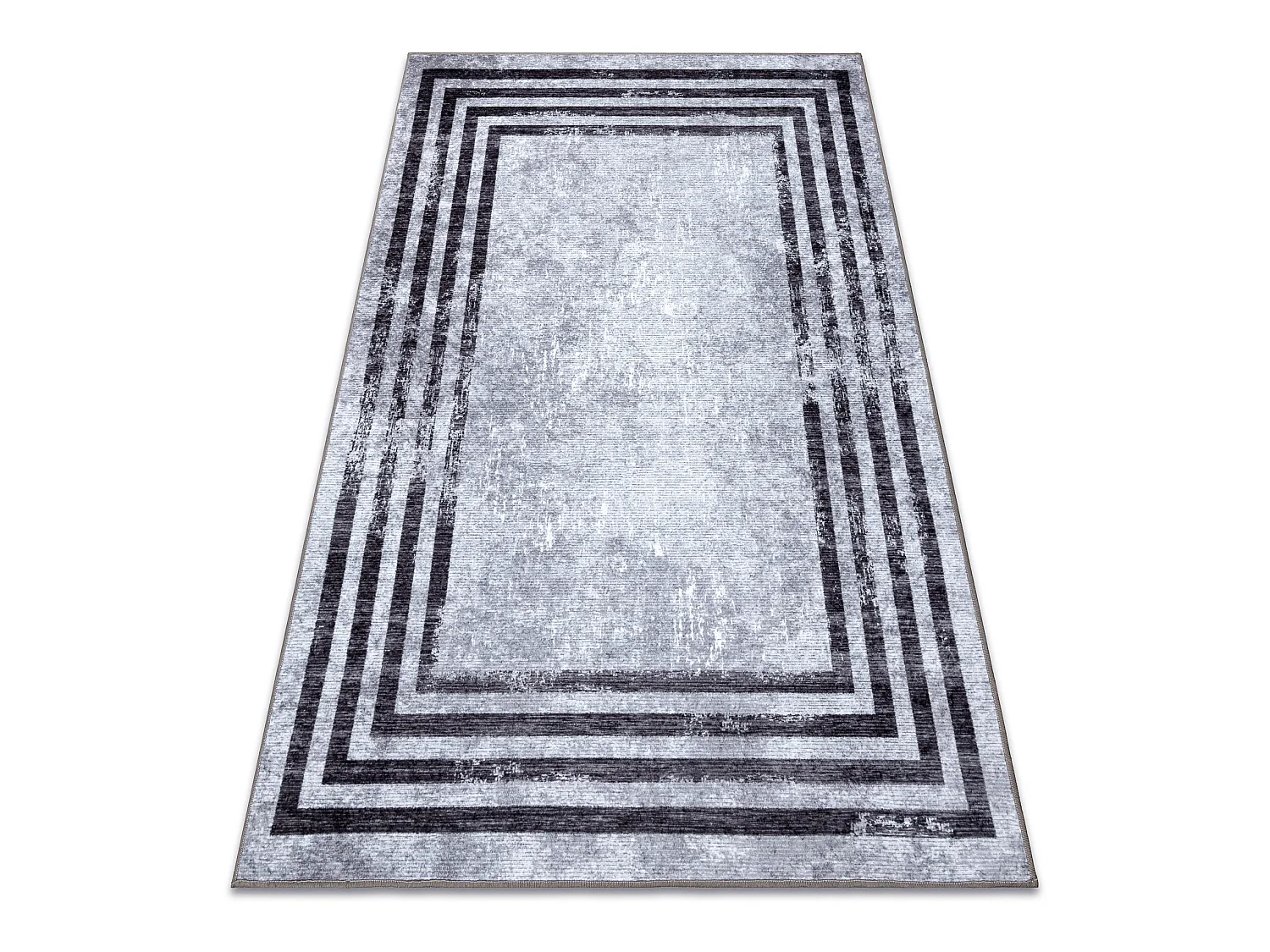 Tapis lavable MIRO 51325.805 Géométrique, lignes antidérapant - gri 80x150 cm