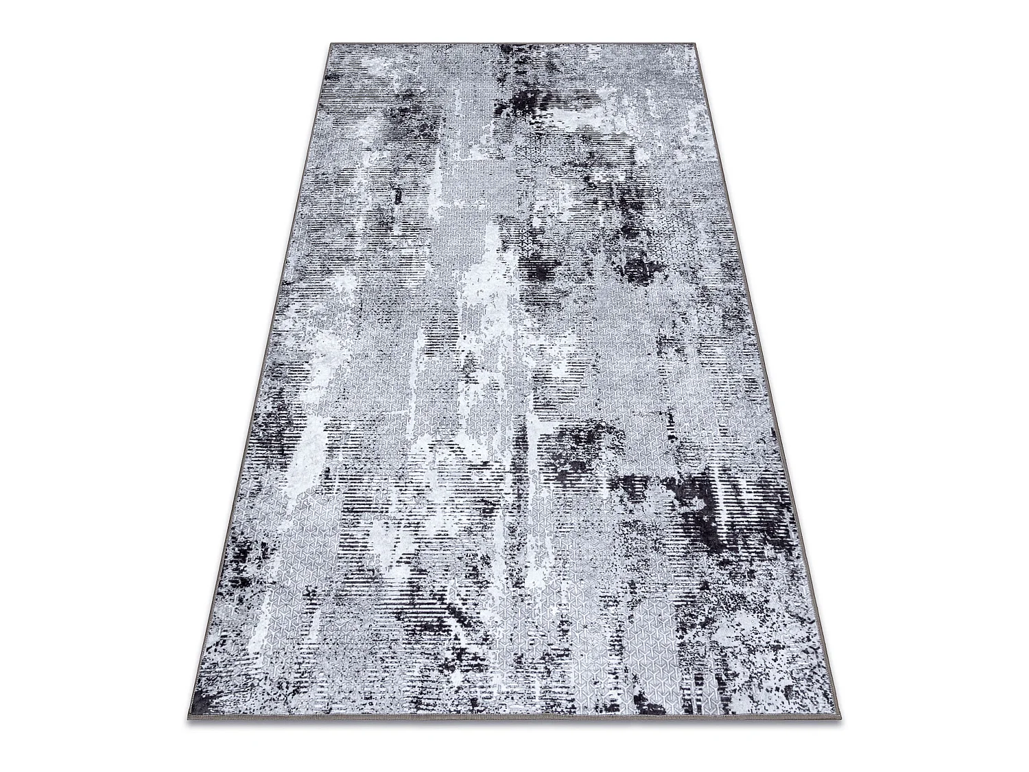 MIRO 51924.812 tapijt wasbaar Abstractie antislip - lichtgrijs  160x220 cm