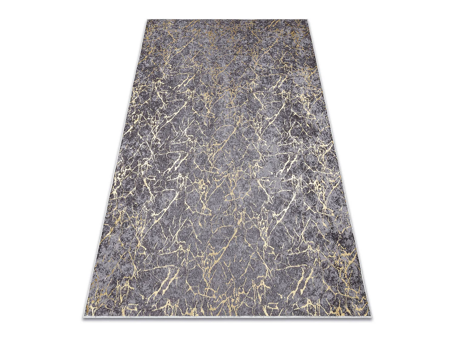 Tapis lavable MIRO 11111.2103 Marbre, glamour antidérapant - gris fon 160x220 cm