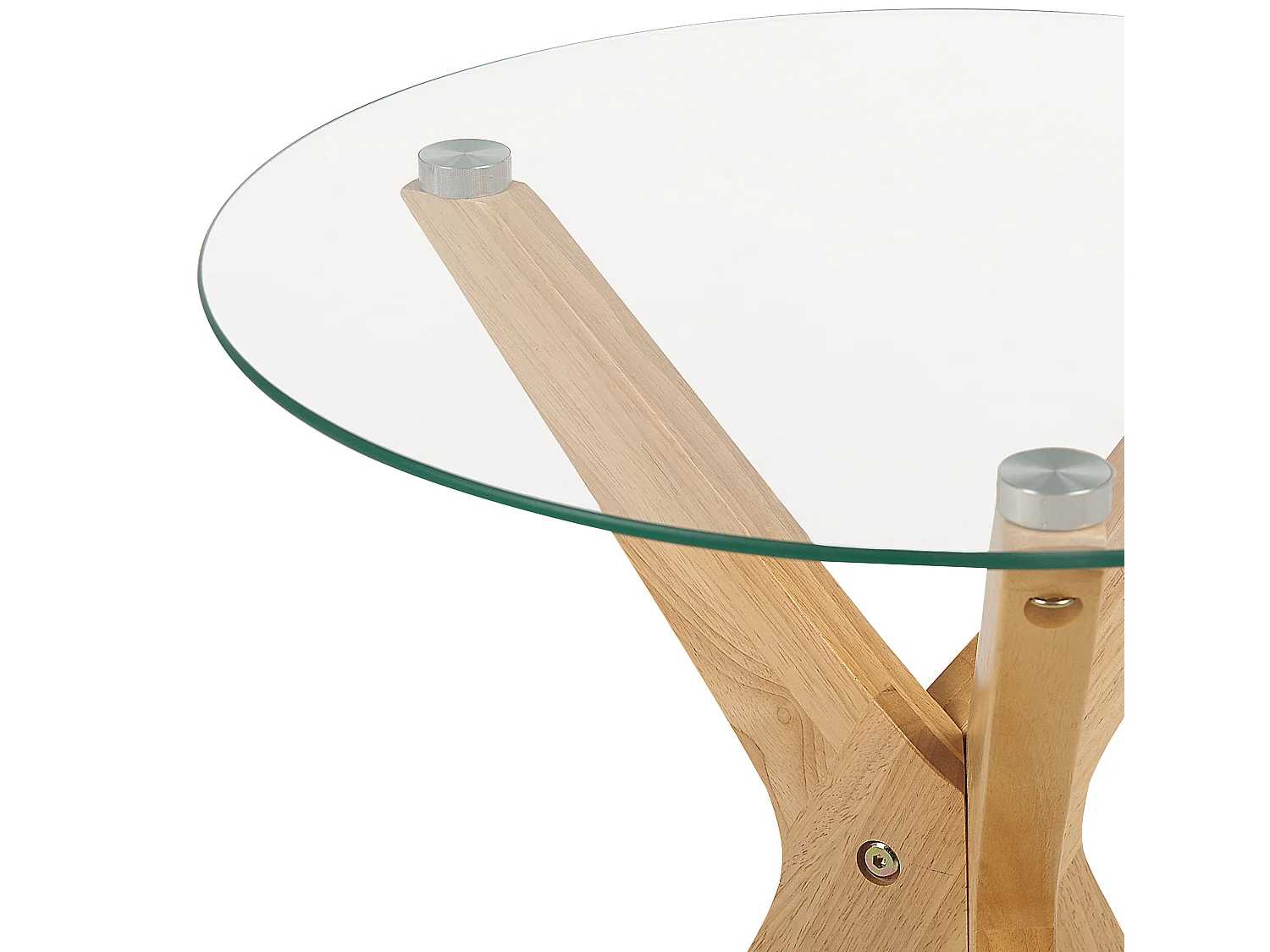 Table d'appoint VALLEY Verre de sécurité Marron clair