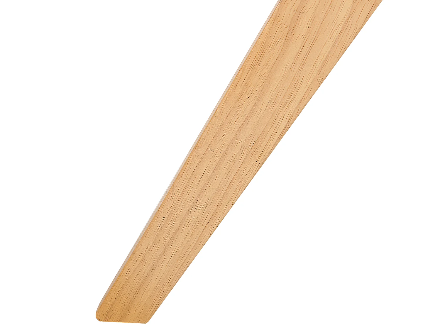 Beistelltisch Glas trasparent mit Holzbeinen hellbraun rund ø45 cm modern Valley