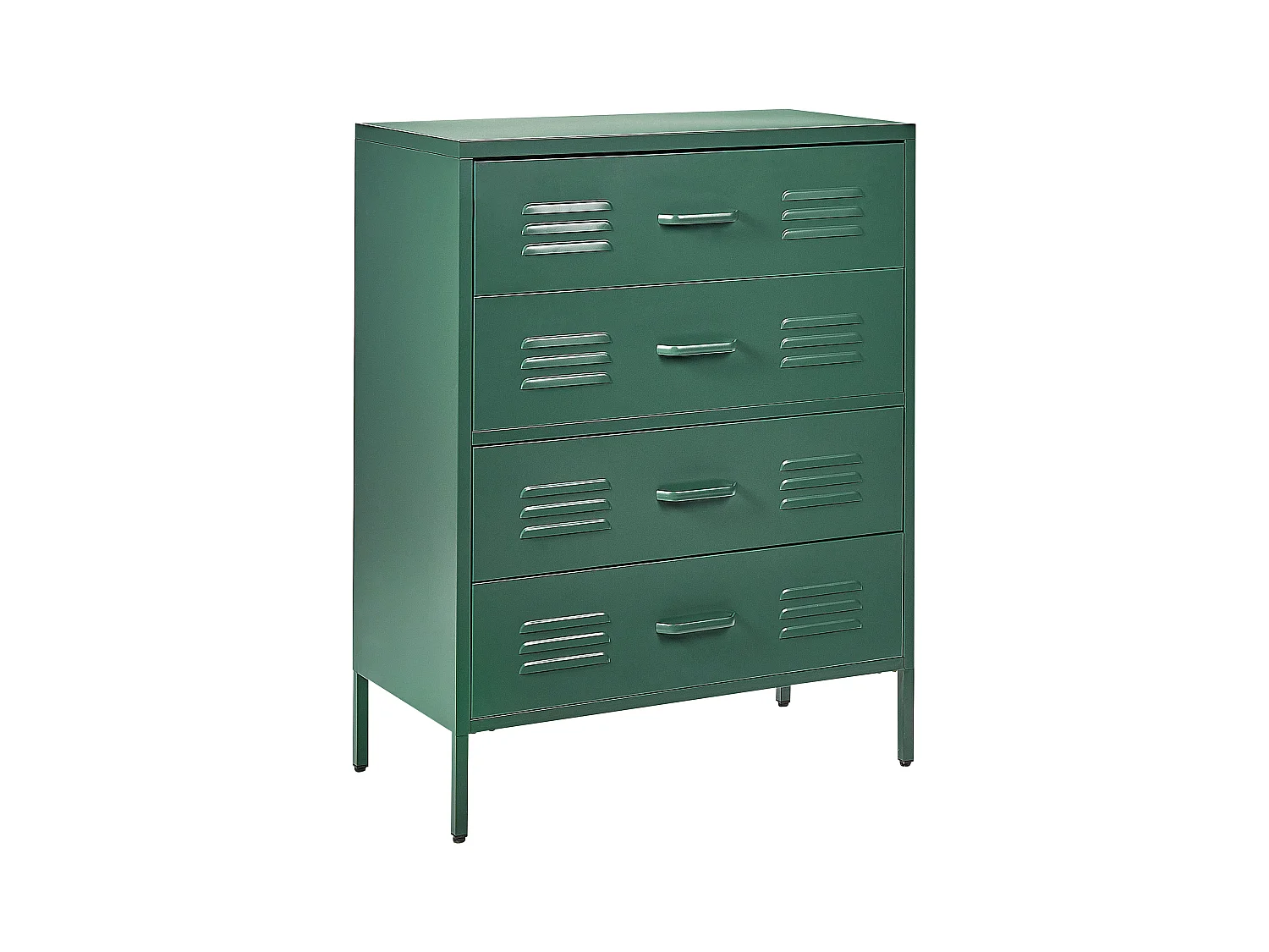 Meuble à tiroirs ENAGO Métal Vert foncé