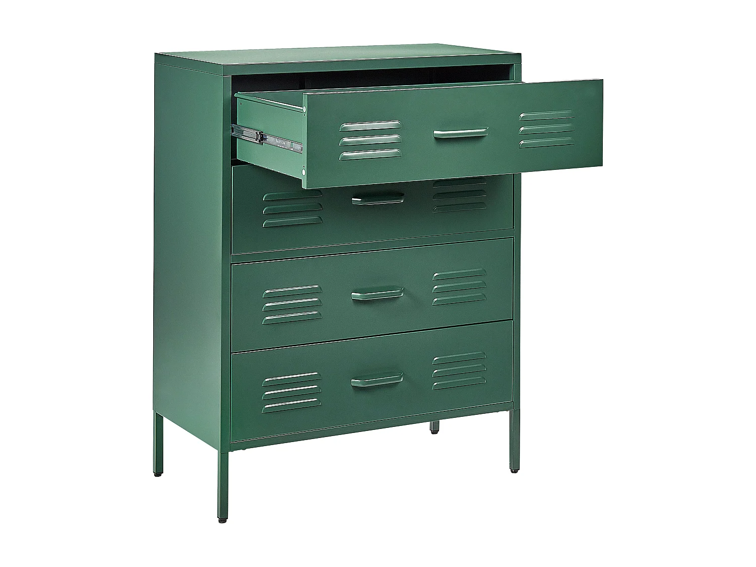 Meuble à tiroirs ENAGO Métal Vert foncé