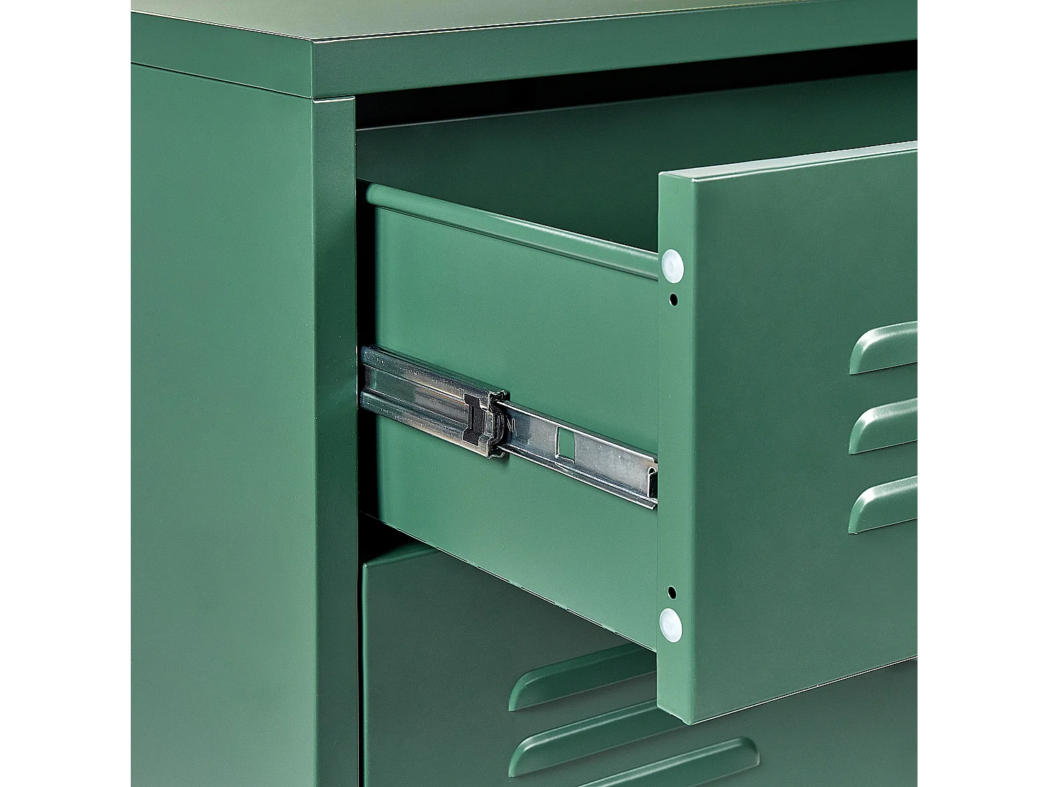 Meuble à tiroirs ENAGO Métal Vert foncé