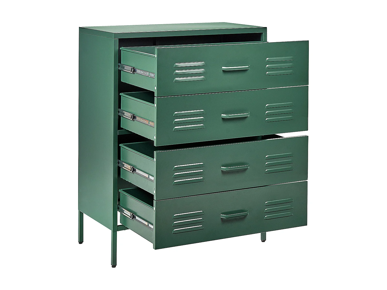 Meuble à tiroirs ENAGO Métal Vert foncé