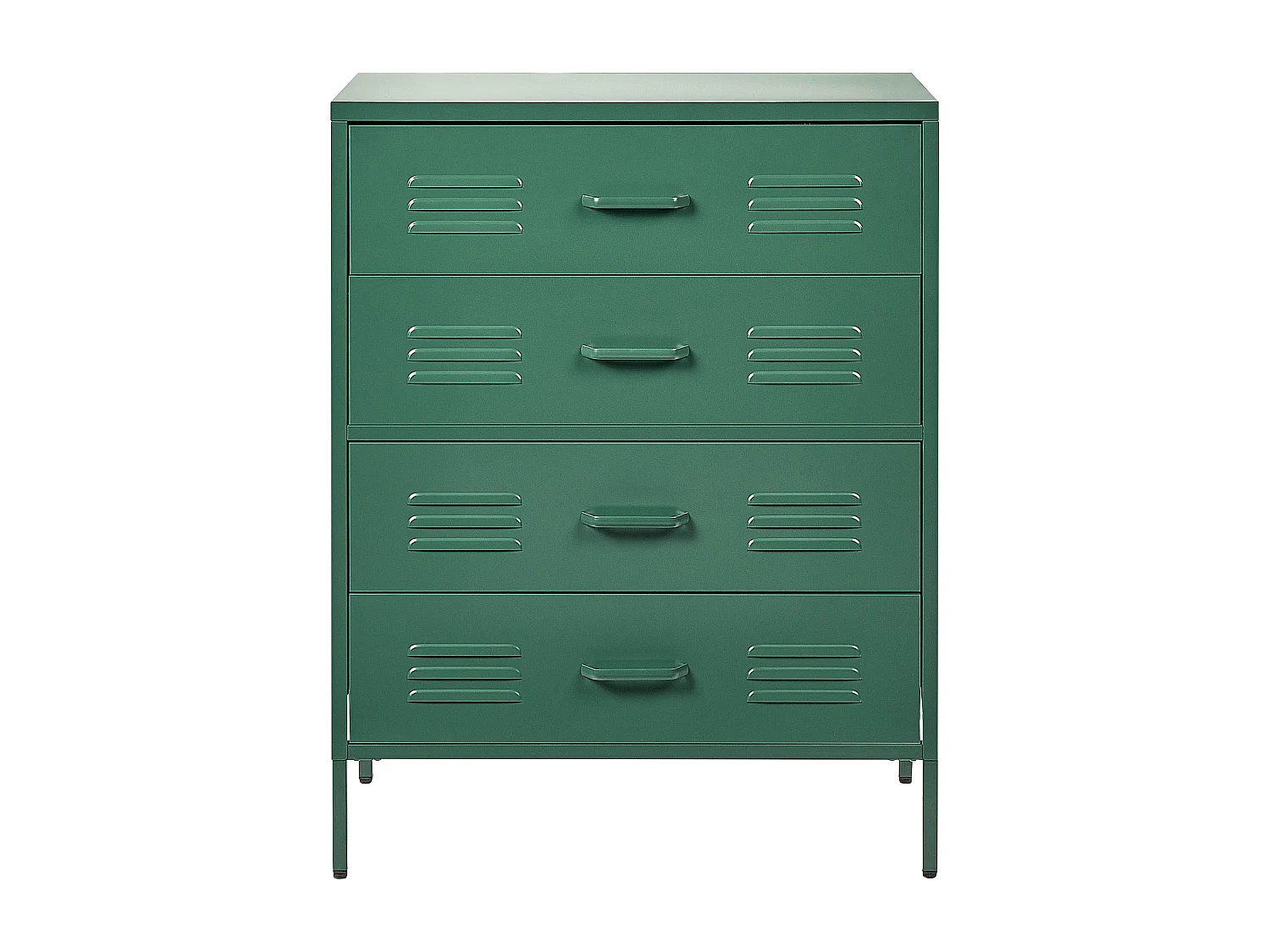 Meuble à tiroirs ENAGO Métal Vert foncé