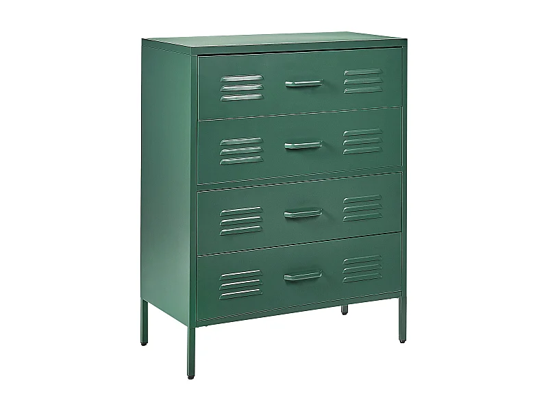 Meuble à tiroirs ENAGO Métal Vert foncé