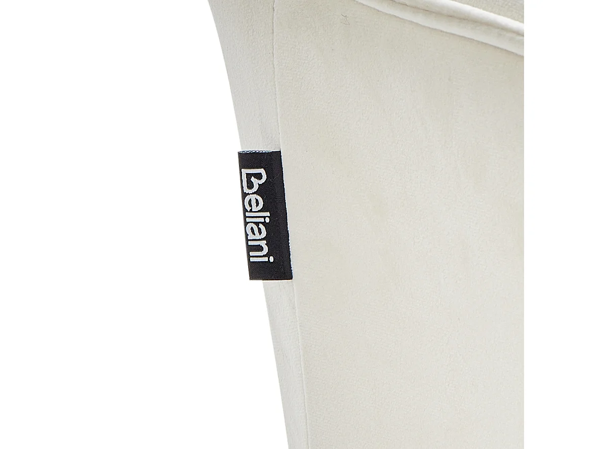 Lot de 2 chaises de salle à manger JASMIN Velours Beige clair