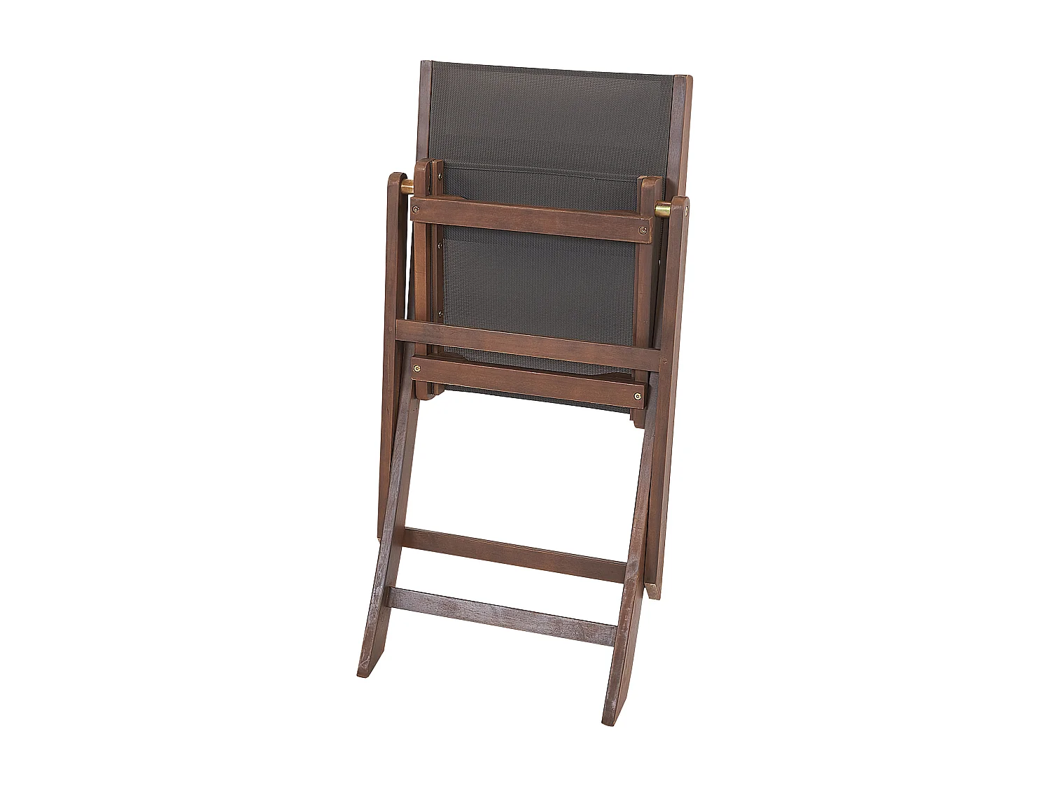 Conjunto de 2 sillas de jardín CESANA Madera de acacia Marrón oscuro