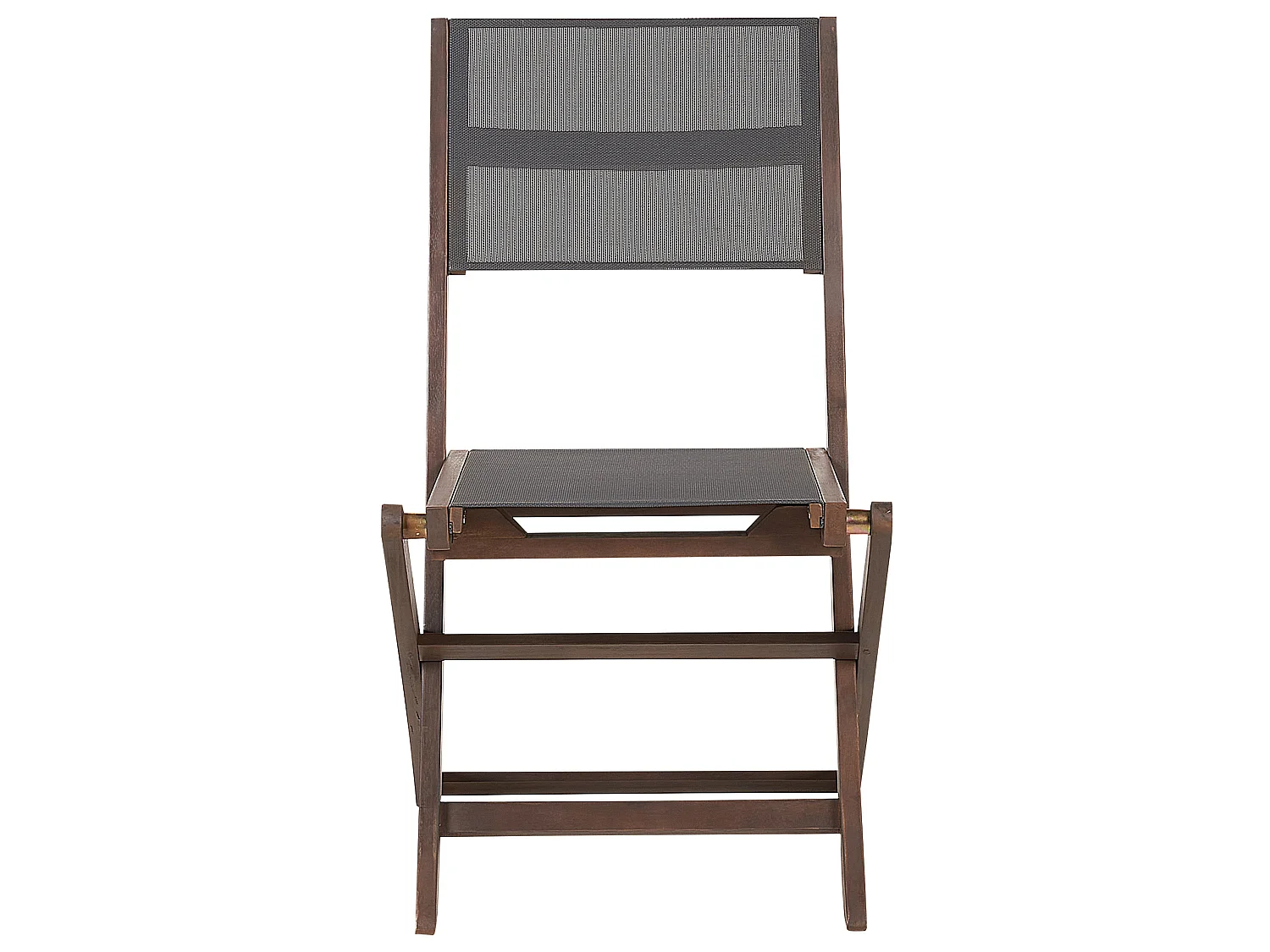 Set of 2 Garden Chairs CESANA Acacia Wood Dark Brown