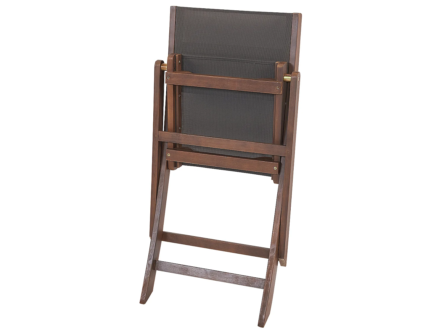 Set of 2 Garden Chairs CESANA Acacia Wood Dark Brown