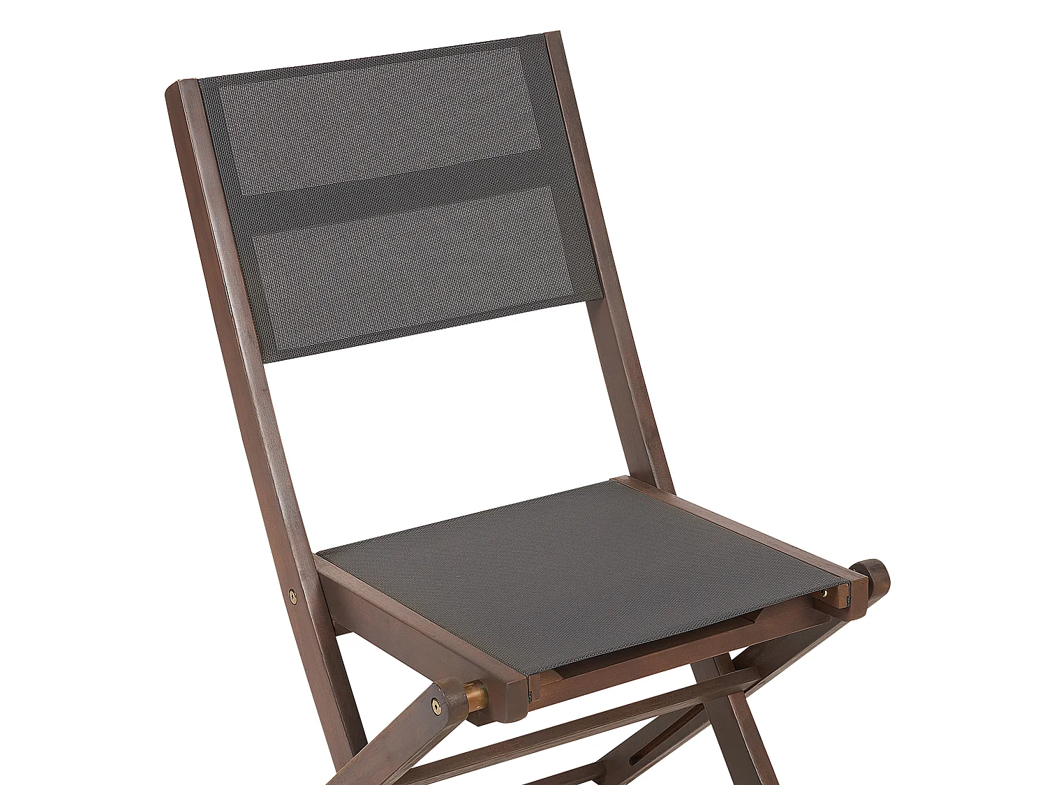 Set of 2 Garden Chairs CESANA Acacia Wood Dark Brown