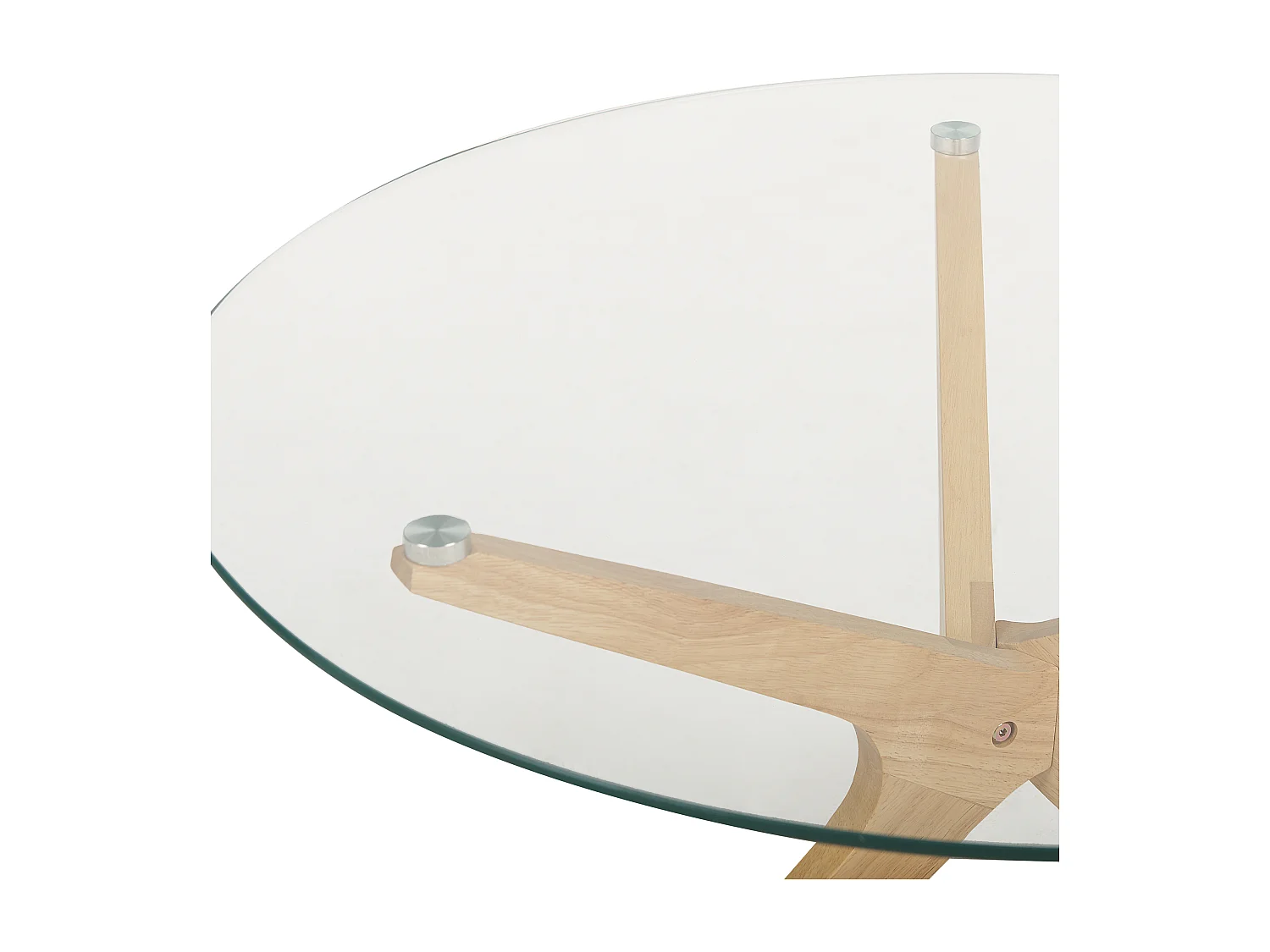 Mesa de centro VALLEY Vidrio templado Marrón claro