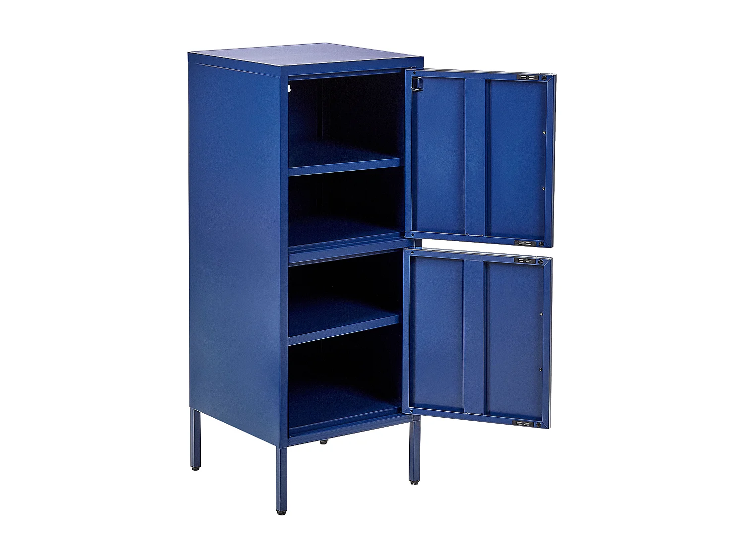 Armoire à 2 portes en métal bleu marine HURON
