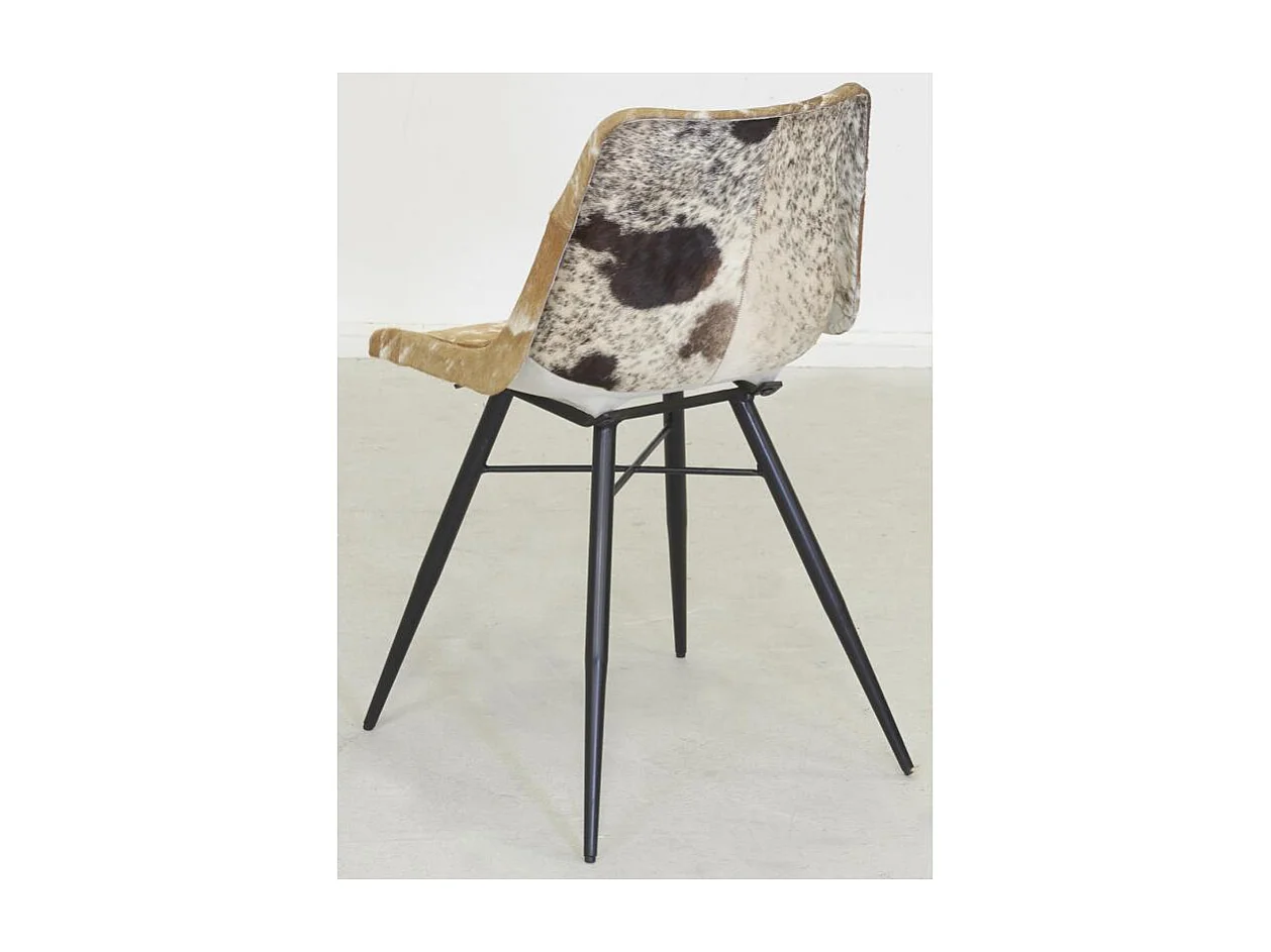 Chaise en peau de vache véritable