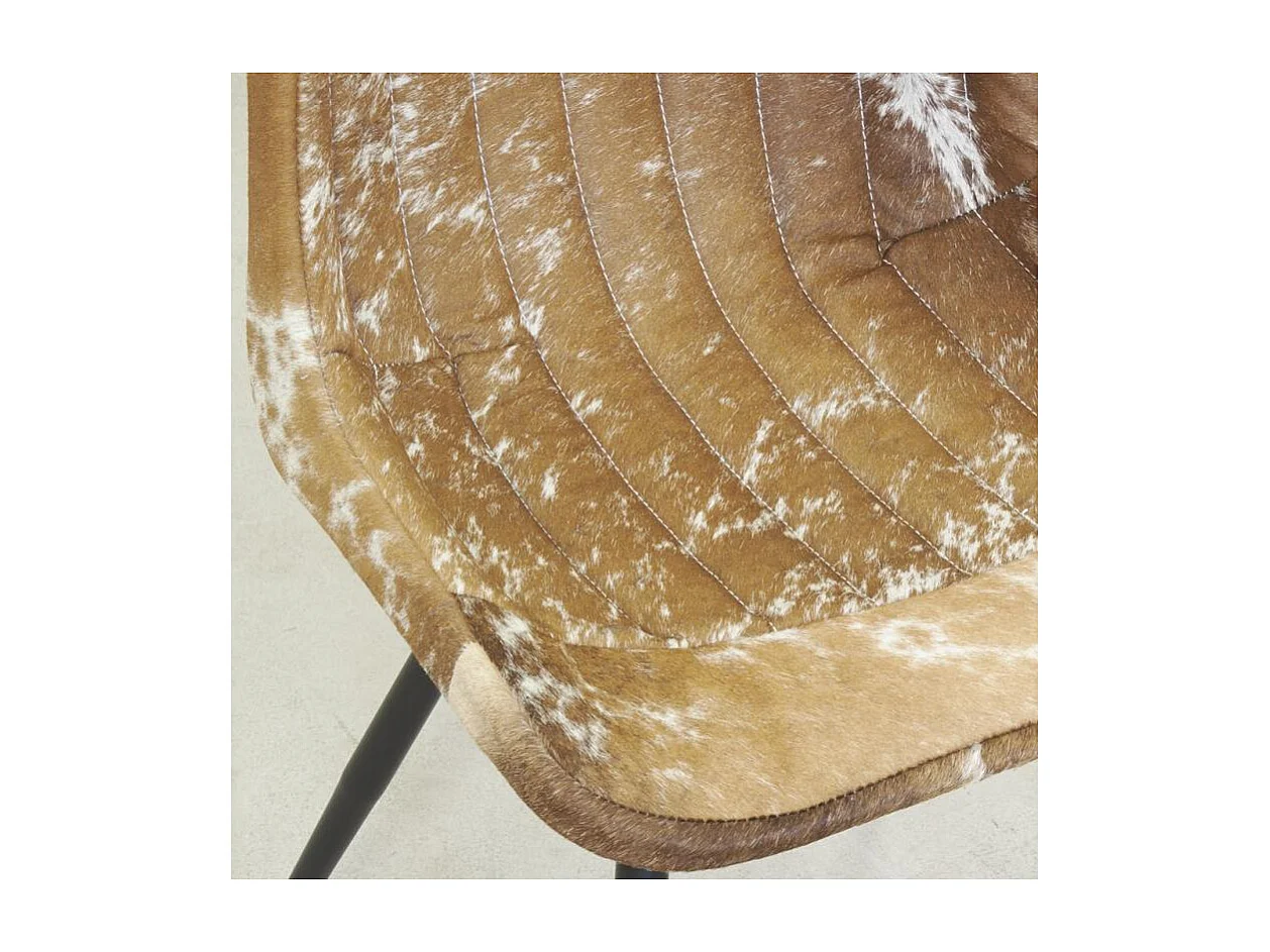 Chaise en peau de vache véritable