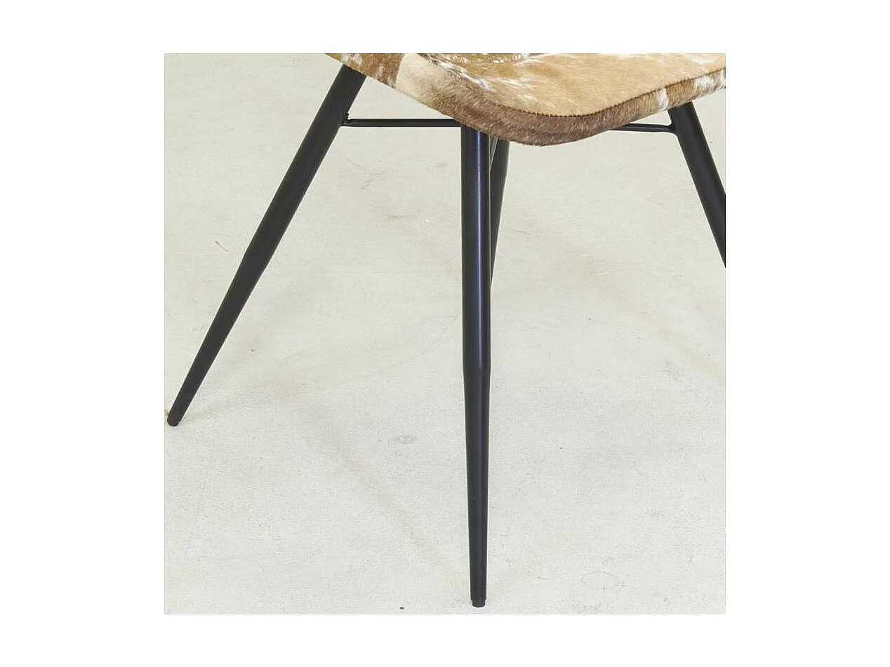 Chaise en peau de vache véritable