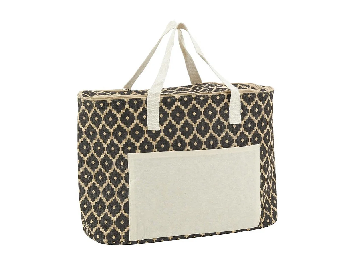 Sac lunch isotherme en jute Diamant 46x15x32
