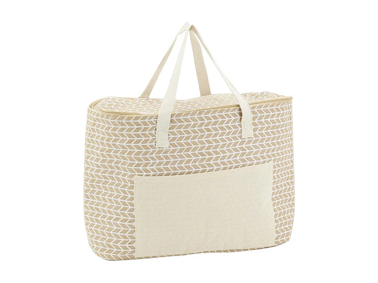 Sac lunch isotherme en jute Geométrique 46x15x32