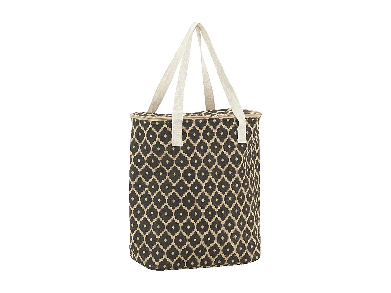 Sac lunch isotherme en jute Diamant 32x15x39