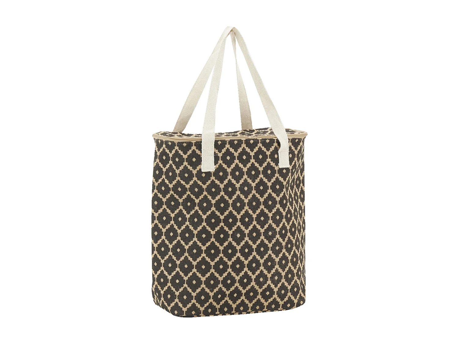 Sac lunch isotherme en jute Diamant 32x15x39