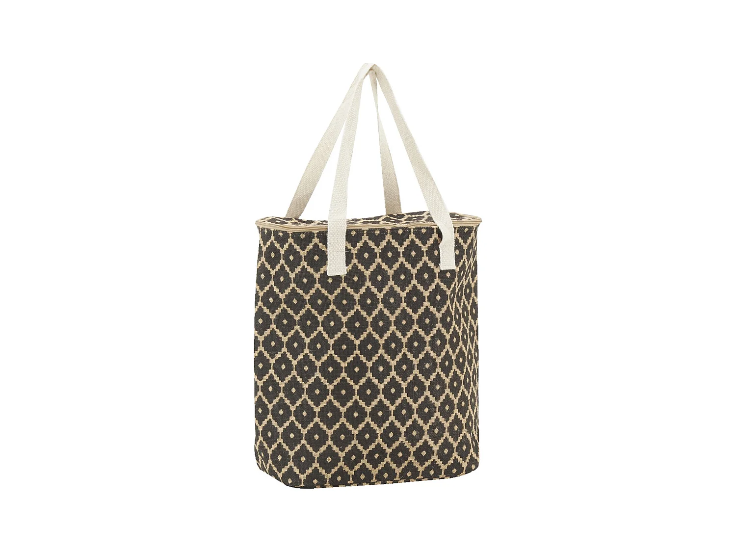 Sac lunch isotherme en jute Diamant 32x15x39