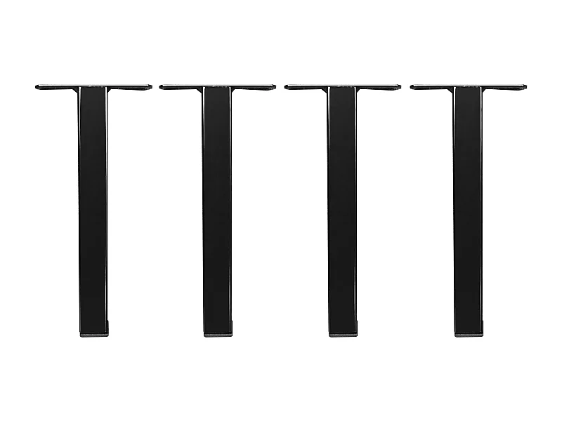 Conjunto de 4 pés para sommier estrado de ripas preto - APRANO de YSMÉE