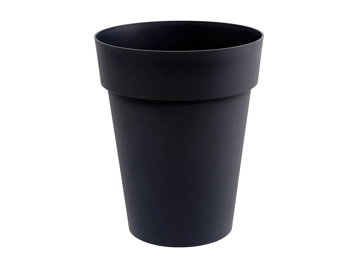 Vaso per piante rotondo Toscana Ø 44 x H.53 cm - Antracite