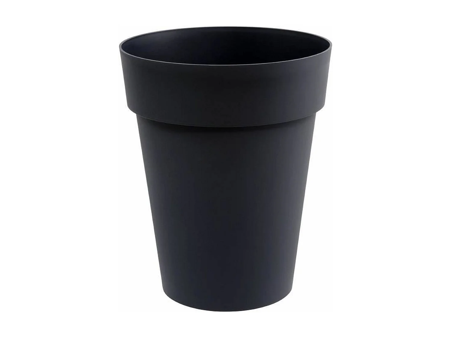 Pot de fleur rond Toscane Ø 44 x H.53 cm - Anthracite - Eda