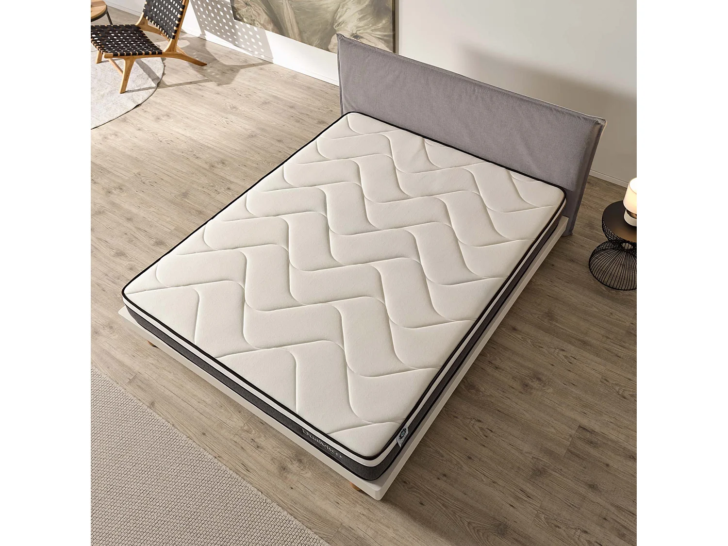 Naturalex - Matelas Dualvisco à ressorts ensachés 180x200 cm - Très Épais 30 cm - Visco Thermorégulateur - Tissu Premium - Haute Qualité - Respirabilité optimale