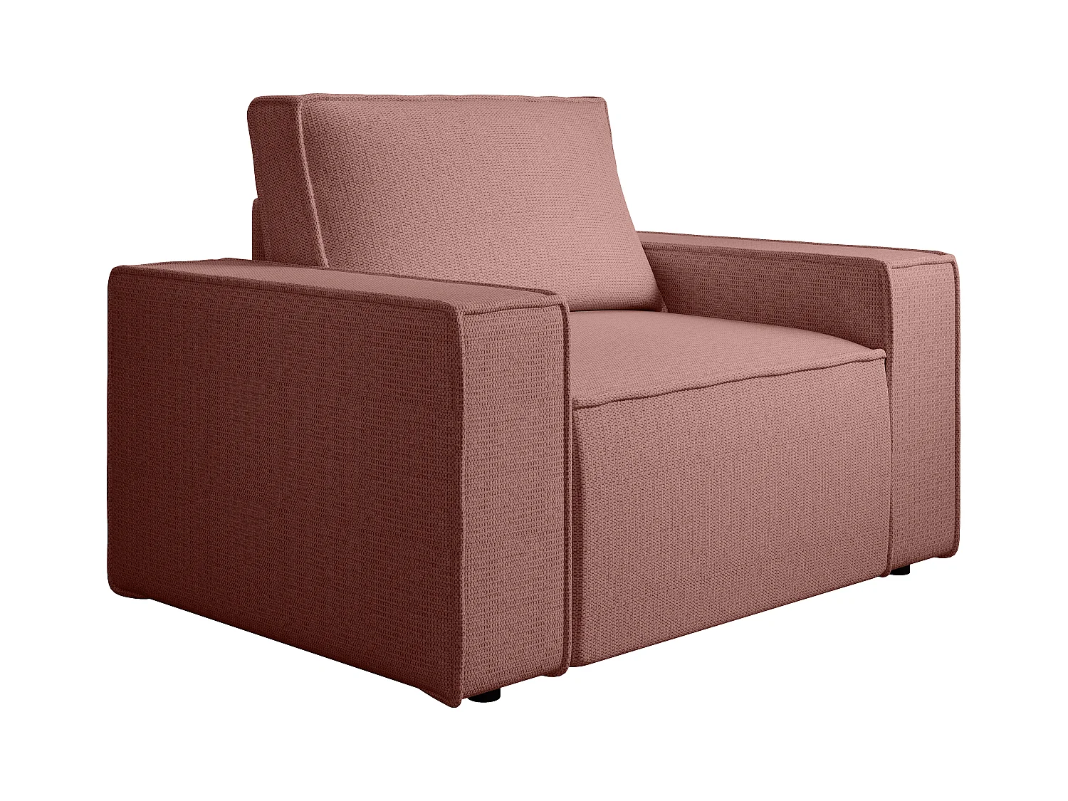 Sessel - Strukturstoff - Terracotta - AMELIA
