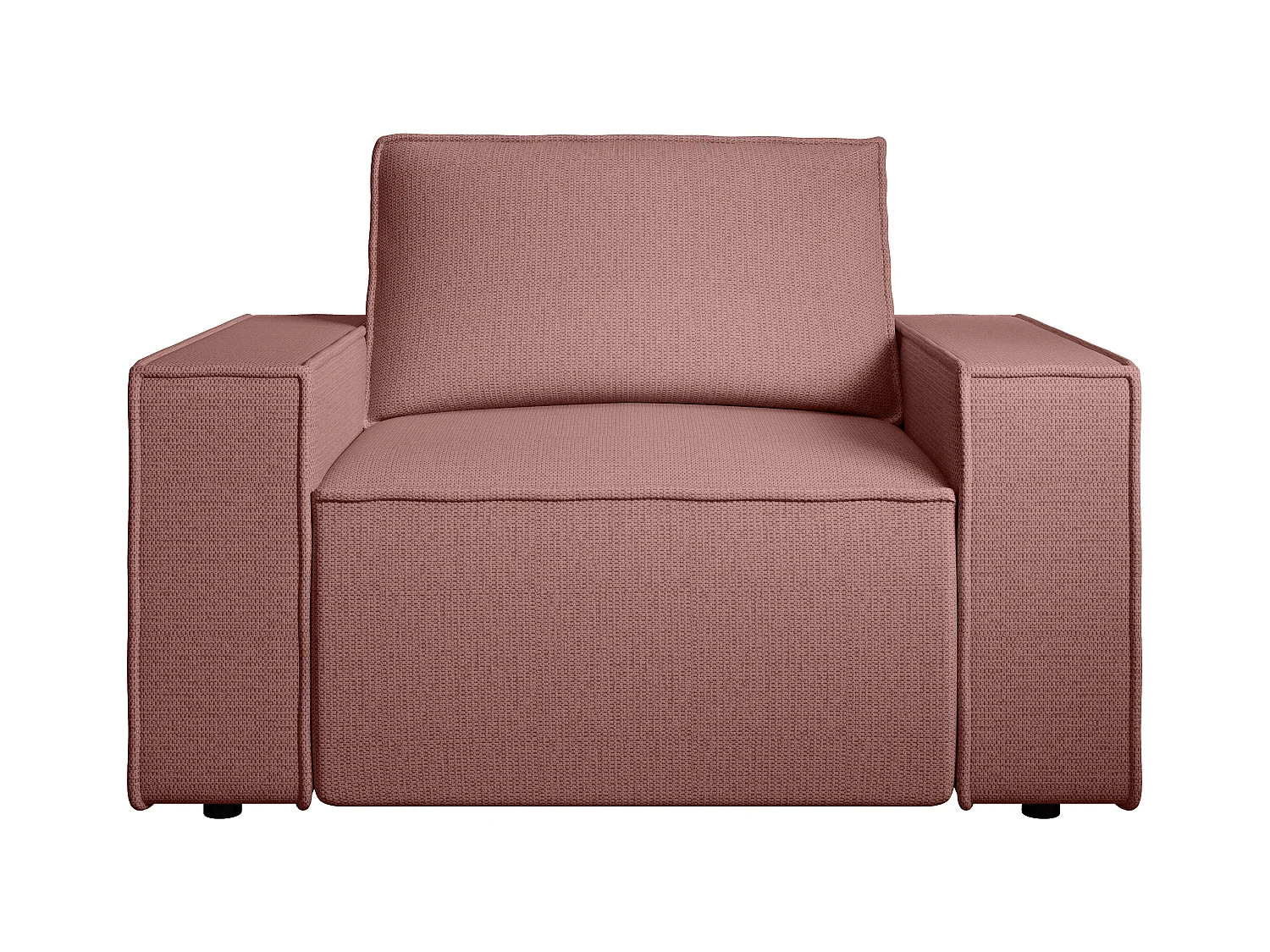 Sessel - Strukturstoff - Terracotta - AMELIA