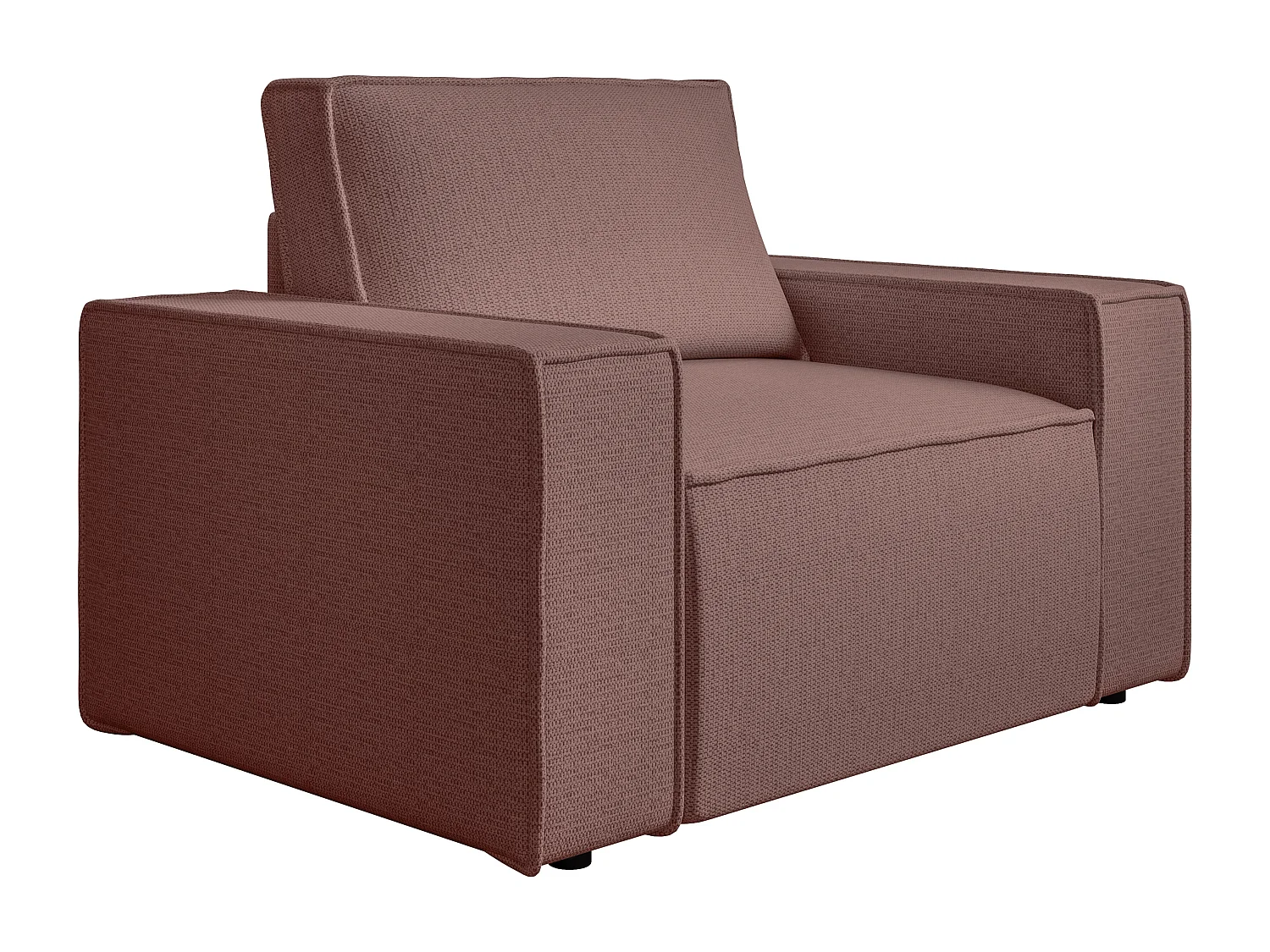 Sessel - Strukturstoff - Terracotta - AMELIA