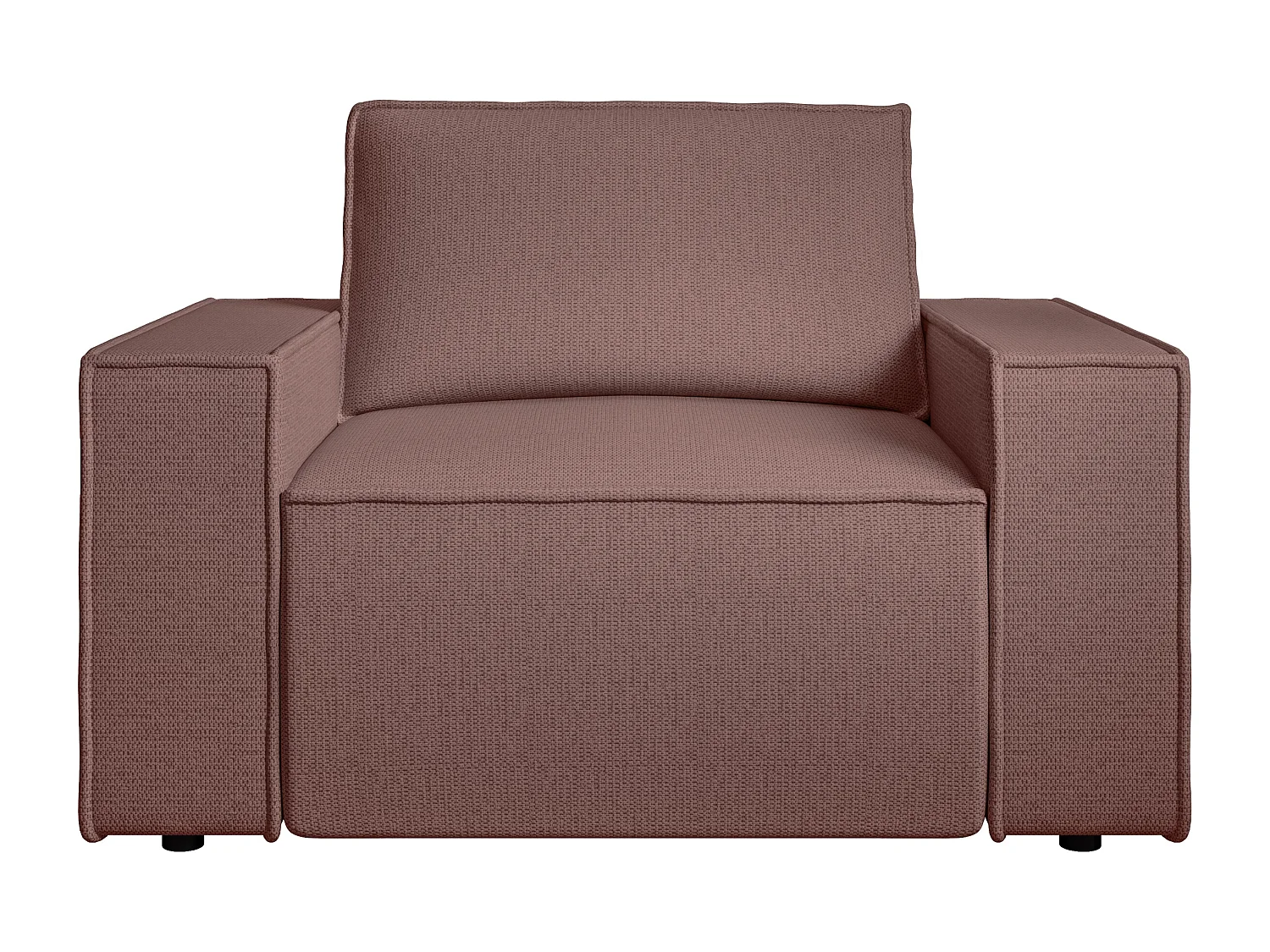 Sessel - Strukturstoff - Terracotta - AMELIA