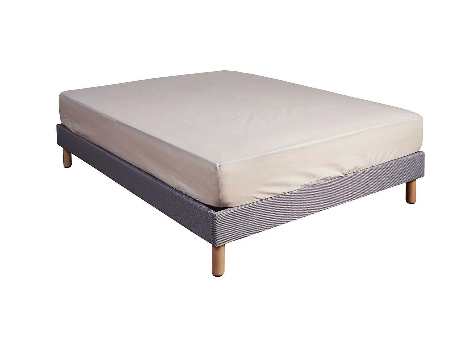 Drap housse 100% coton seigle - bonnet 27 cm 100x200