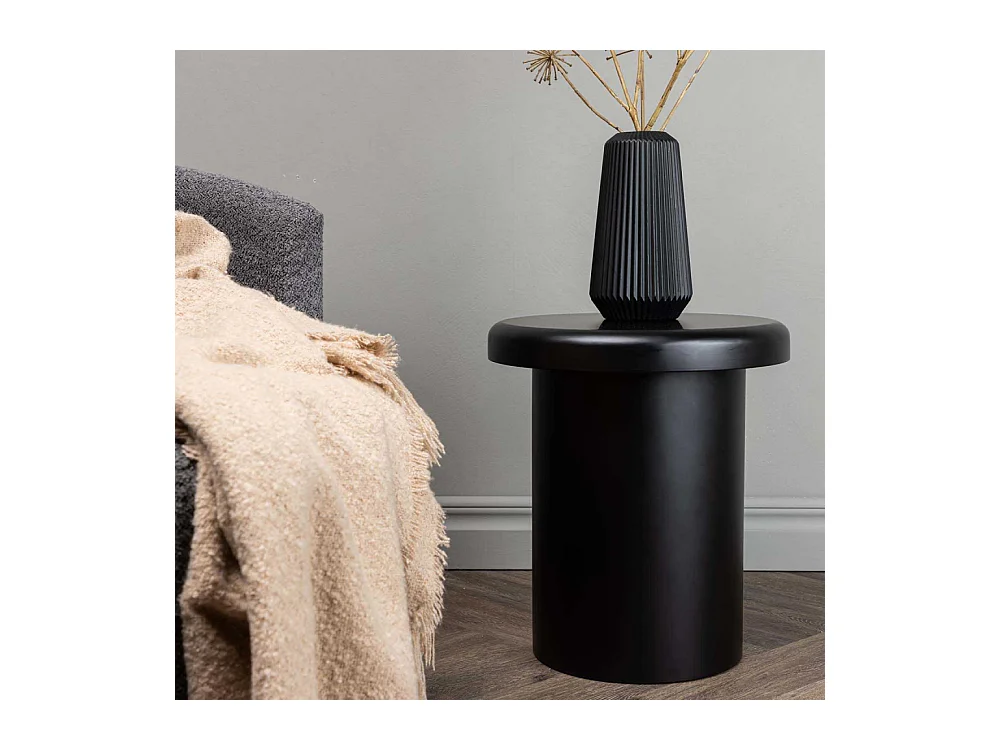 Namsos Couchtisch , Beistelltisch Ø40cm schwarz.