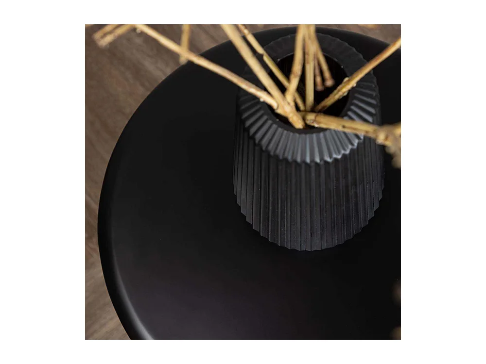 Namsos Couchtisch , Beistelltisch Ø40cm schwarz.