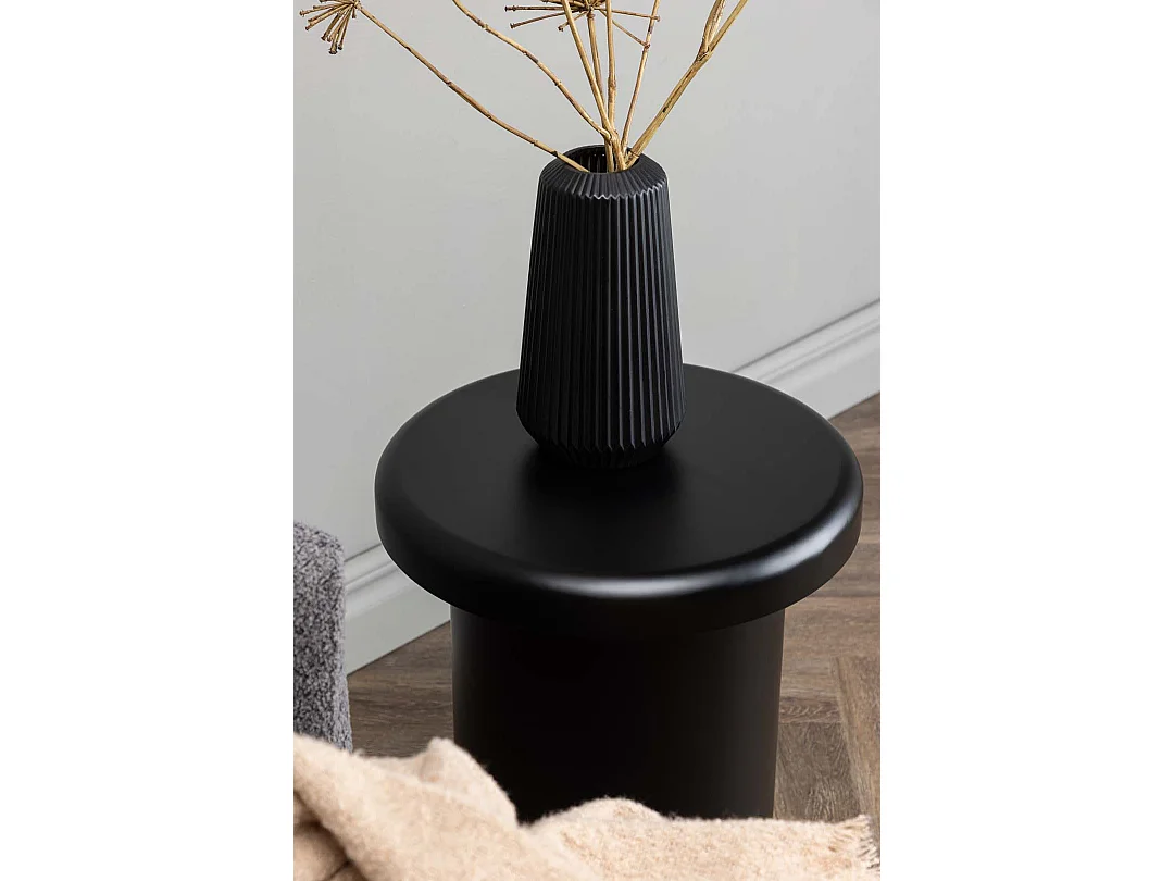 Namsos salontafel , bijzettafel Ø40cm zwart.