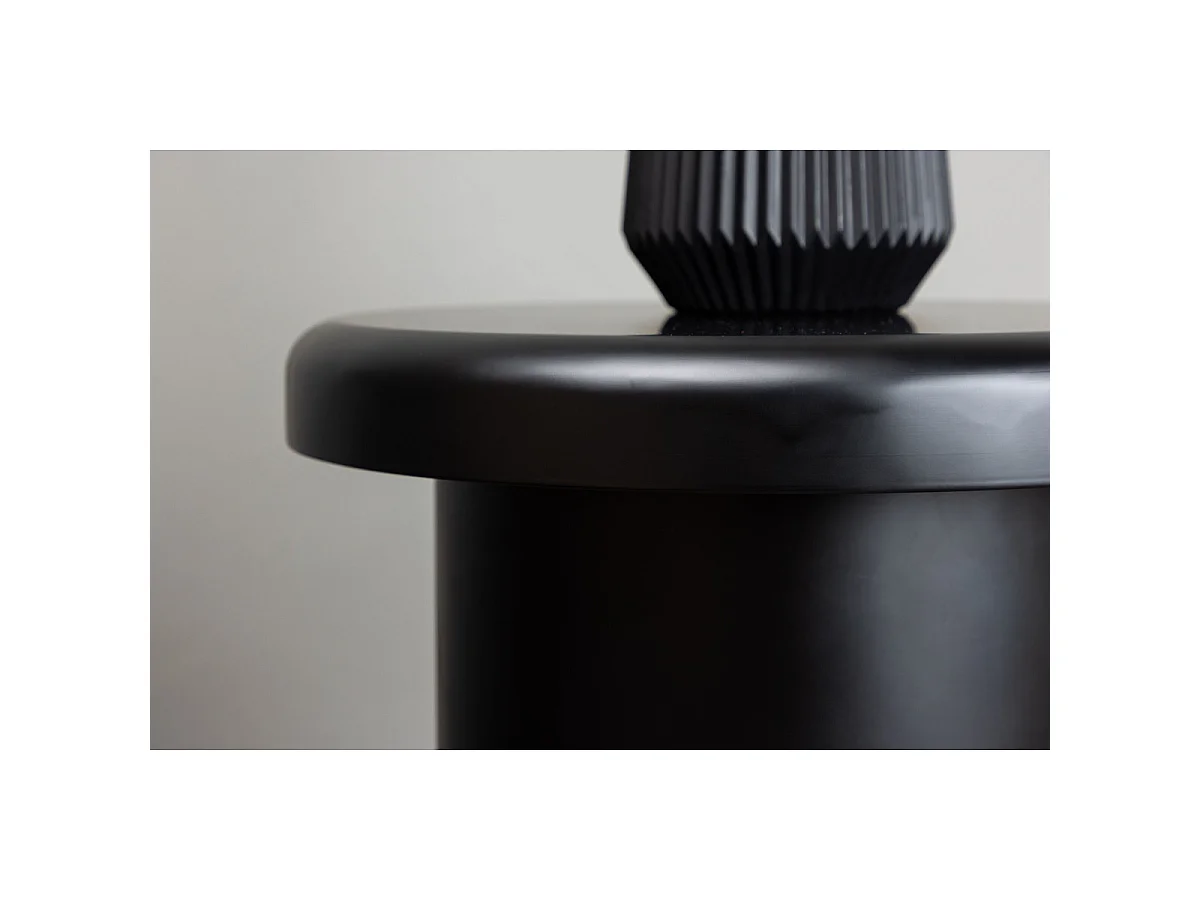 Namsos salontafel , bijzettafel Ø40cm zwart.